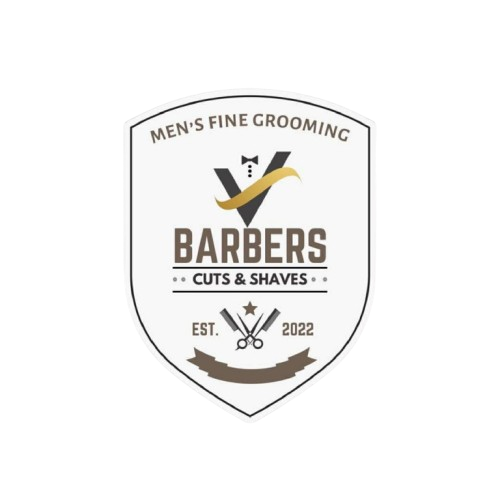 V Barbers logo